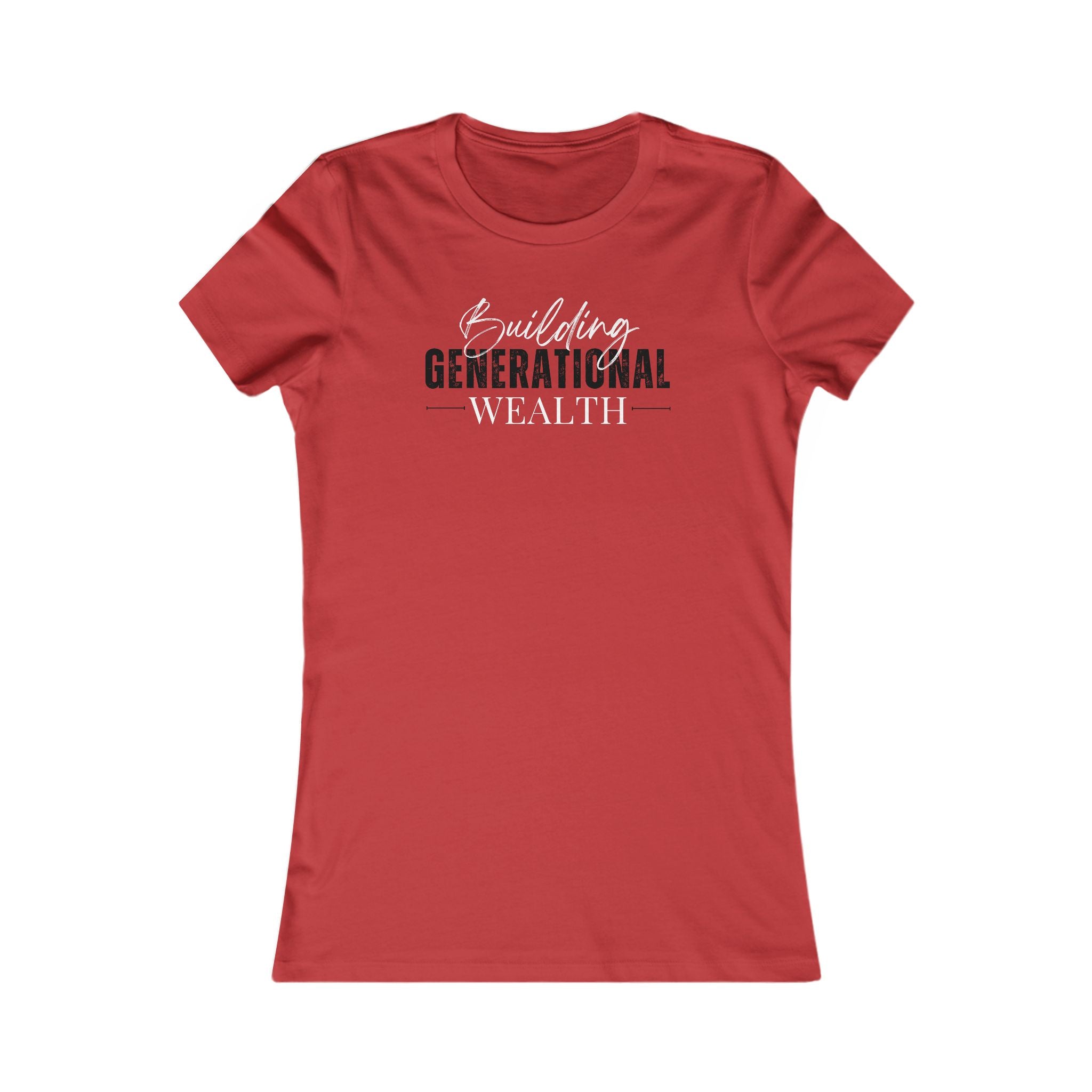 Women's Fitted Building Generational Wealth T-Shirt